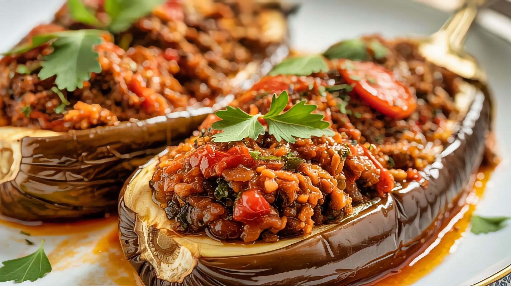 Albanian Patellxhan te mbushur recipe