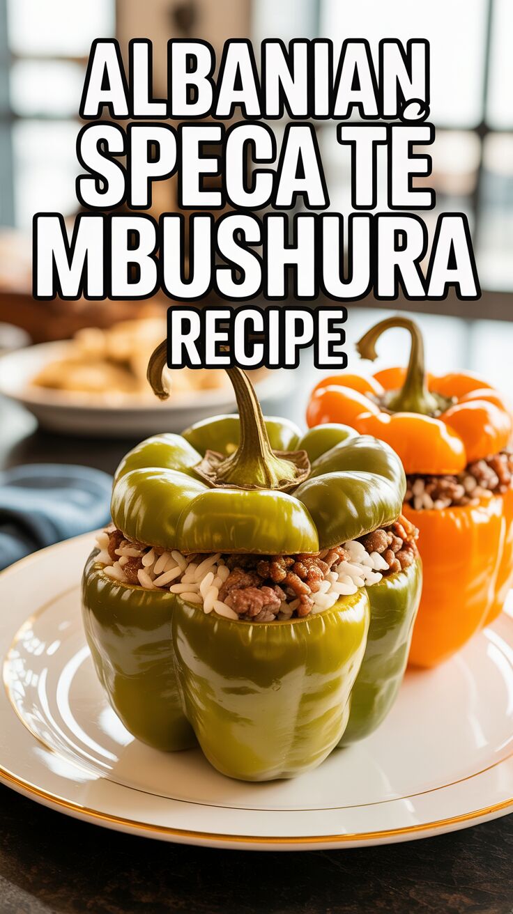 Albanian Speca te mbushura recipe (