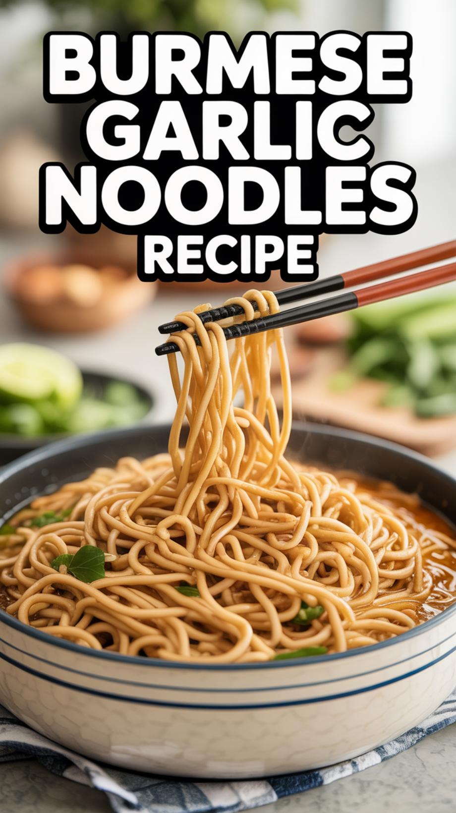 Burmese Garlic Noodles Recipe