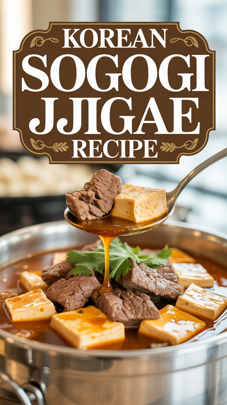 Korean Sogogi Jjigae Recipe Pin