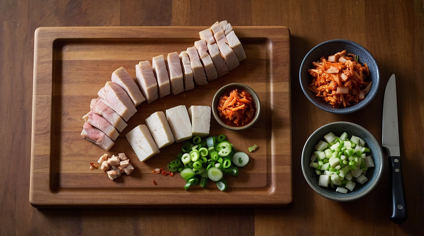 Step 1 - Korean Kimchi Jjigae
